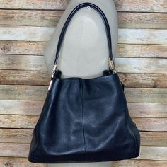 Excellent Condition Black Leather Hobo Handbag. Authentic Coach. Several Compartments To Store All Of Your Belongings. Bundle With Matching Wallet From My Closet Approximate 19x13” Elegant Coach Hobo Bag In Soft Leather, Elegant Coach Soft Leather Hobo Bag, Coach Black Hobo Bag For Formal Occasions, Elegant Coach Soft Leather Shoulder Bag, Coach Black Hobo Bag With Gold-tone Hardware, Coach Hobo Bag With Removable Pouch For Evening, Coach Soft Leather Shoulder Bag For Evening, Coach Hobo Shoulder Bag For Formal Occasions, Coach Formal Hobo Shoulder Bag