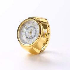 42221564985480 Finger Watch, Watch Rings, Hip Hop Girl, Watch Ring, Nails Necklace, Gold China, Rings Style, Mirror Material, Rings Women