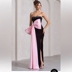 Size 4 Pink Cocktail Dress For Evening, Pink Evening Cocktail Dress, Pink Strapless Gala Evening Dress, Pink Strapless Evening Dress For Gala, Pink Formal Gown For Gala, Chic Pink Evening Dress, Formal Pink Gown For Gala, Pink Gown For Gala, Pink Formal Maxi Dress For Evening