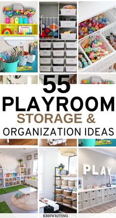 Keep the playroom chaos in check with these clever playroom storageorganization ideasCreate designated zones for different activitieslike crafting or readingwith labeled containersThese playroom storage and organization ideas will turn the space into a neat and functional haven for play and creativityPlayroomOrganization PlayroomStorage PlayroomStorageOrganization Toy Room Shelving, Cheap Diy Playroom Ideas, Organizing Toys In Playroom, Kids Toy Rooms, Ikea Toy Room Playroom Ideas, Boys Toy Room Ideas, Kid Craft Organization Ideas, Kids Toy Room Design, Kids Storage For Toys