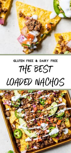 the best loaded nachos recipe with text overlay