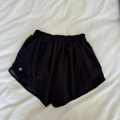 Black Lululemon Shorts, Size 4, Never Worn, 4 Inch Lululemon Black Shorts, Lululemom Shorts, Black Lulu Shorts Outfit, Lulu Shorts Outfit, Black Lululemon Shorts, Preppy Shorts, Lulu Shorts, Black Lululemon, Lululemon Shorts