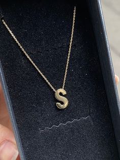 ✨14K solid gold handmade letter necklace for a lovely gift yourself / your mom / your darling.✨ Adjustable all letters in alphabet. Material: Solid Gold (Not Gold Filled or Gold Plated) Karat: 14K (real gold stamp 585)  Gold Color: Yellow gold  ⭐️Approximate weight : 2 gram ✅Available in yellow gold, rose gold or white gold options 🎁You can give it directly as a gift to your lover, girlfriend, colleague, good friend,or yourself! Or just give the most special person in your life as a surprise gi Necklace Real Gold, Letter Necklace Initials, Real Gold Necklace, Gold Letter Necklace, Letter Necklace, Custom Necklace, Perfect Gift For Her, Personalized Necklace, Special Person