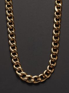 9mm gold curb chain necklace for men - Men's thick gold chain necklace - Gold curb chain 10k plated Minimalist Cuban Link Chunky Chain Necklace, Minimalist Cuban Link Curb Chain Necklace, Modern Gold Cuban Link Chain Necklace, Modern Gold Cuban Link Necklace, Minimalist Cuban Link Chain Necklace With Curb Chain, Minimalist Chunky Cuban Link Chain Necklace, Modern Gold Chain Cuban Link Necklace, Gold Modern Cuban Link Necklace With Curb Chain, Modern Cuban Link Gold Chain Necklace