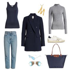 Black And Navy Capsule Wardrobe, Navy Capsule Wardrobe Spring, Navy Wardrobe, Navy Capsule Wardrobe, Mom Capsule Wardrobe, Clothes Capsule, Outfits Capsule Wardrobe, Capsule Dressing, Create A Capsule Wardrobe