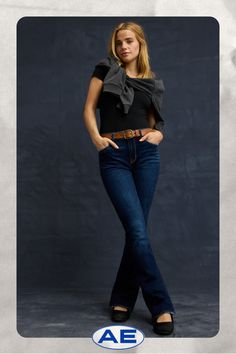 Next Level Stretch/Our softest, stretchiest, never-loses-its-shape denim/Super soft inside and out, comfortable, and lightweight./Won't bag out. Ever./Black wash Fall Fitted Bottoms For Everyday, Casual Stretch Solid Flare Jeans, Casual Stretch Solid Color Flare Jeans, Casual Jeans For Everyday Fall Use, Casual Fall Jeans For Everyday Use, Everyday Fitted Straight Leg Bottoms, Casual Fitted Flare Jeans For Everyday, Fitted Casual Flare Jeans For Everyday, Solid Color Jeans For Everyday Fall Wear