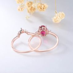 Ruby Ring, Rose Gold Ruby Opal Wedding Ring Set, July Birthstone Ring, Opal Stacking Band, Ruby Dainty Ring, Promise Ring, Anniversary Ring Unique wedding set,perfect as engagement/wedding ring, birthday or anniversary gift, etc. If you need one more wedding band, please see the below link: www.etsy.com/listing/851040980/opal-stacking-band-dainty-opal-ring-opal?ref=shop_home_active_1 Opal ring set: www.etsy.com/listing/685847028/opal-ringwhite-fire-opal-engagement-ring?ref=shop_home_feat_2&b Valentine's Day Promise Ruby Ring With Lab-created Ruby, Promise Ruby Ring In 14k Gold, Ethically Sourced, Gift Ruby Ring With Lab-created Ruby Birthstone, Anniversary Rose Gold Ruby Ring With Lab-created Ruby, Anniversary Ruby Ring With Lab-created Ruby As Birthstone, Opal Wedding Ring Set, Unique Wedding Sets, Opal Wedding Ring, Gold Wrap Ring