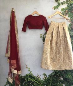 Taffeta silk top with banarasee lehenga paired with a net dupatta Indian Lengha Pakistani lengha sal Pearl Lace Border, Indian Lengha, Brocade Lehenga, Red Lehenga Choli, Lehenga Choli Designs, Choli For Women, Indian Lehenga Choli, Brocade Skirt