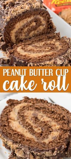 this peanut butter cupcake roll is so easy to make