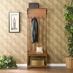 840038411948_10239365_467127117.jpg Hallway Tree Bench, Diy Entryway Bench, Hall Tree Bench, Hall Trees, Tree Bench, Tree Coat Rack, Narrow Entryway, Interior Design Minimalist, Farmhouse Side Table