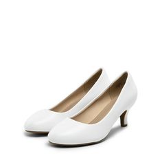 Feel comfortable with every step you take with these cute low platform heels! Featuring glitter fabric upper, rhinestone stud embellishment throughout, close toe, low platform heel, an easy slip-on style, and finished with cushioned insole for comfort. Size: 8.  Color: White.  Gender: female.  Age Group: adult. Elegant Synthetic Wedding Shoes With Round Toe, Elegant Low Heel Synthetic Wedding Shoes, Elegant Flat Heel Synthetic Wedding Shoes, Synthetic Kitten Heels With Round Toe, Formal Low Heel Synthetic Wedding Shoes, Fitted Synthetic Kitten Heels With Round Toe, Formal Wedding Shoes With Low Heel, Synthetic Round Toe Kitten Heels For Formal Occasions, Low White Heels