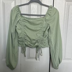 True Medium Size. Never Worn And In Great Condition! Green Long Sleeve Crop Top For Day Out, Trendy Fall Tops From Amazon, Chic Amazon Tops For Spring, Amazon Casual Spring Tops, Chic Spring Tops From Amazon, Amazon Casual Tops For Spring, Casual Spring Tops From Amazon, Casual Amazon Tops For Day Out, Casual Tops For Day Out By Amazon