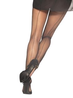 Introducing BETTINA, the epitome of playful elegance in sheer 15-denier tights with a captivating back seam. These tights add a touch of vintage charm to your ensemble, with the back seam perfectly blending femininity and sophistication. Crafted with premium materials, BETTINA ensures a smooth, flawless finish that accentuates your legs' natural beauty. Perfect for any occasion, these sheer tights promise to turn heads and make you feel effortlessly fabulous. Step into BETTINA and let the striki Fitted Sheer Stockings, Fitted Sheer Thigh High Hosiery, Sheer Thigh High Tight Tights, Sheer Thigh-high Tights, Elegant Sheer Legwear For Night Out, Sheer Fitted Thigh High Tights, Fitted Sheer Thigh High Tights, Elegant Sheer Tights For Night Out, Elegant Tight Sheer Legwear