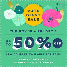 Art is beautiful, art is positive, art is radical. We believe our game-changing courses are worth every penny, but once a year we slash our prices to make them as accessible as possible to as many people as possible. Our huge annual sale is on NOW, with at least 30% off every single course, and up to 50% off our amazing bundles. Explore everything that's included now 👉 https://makeartthatsells.com/online-art-courses/Art