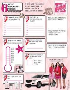 Mary Kay Tracking Printables, Mary Kay Group Name Ideas, Mary Kay Printables Free, Mary Kay Office Ideas, Mary Kay Tracking, Mary Kay App, Mary Kay Facial Box, Ladies Night Party Games, Mary Kay Business Tools