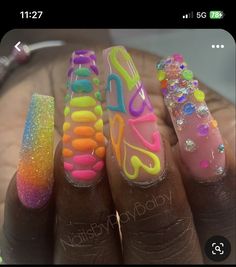 Spring Nail Inspiration, Nail Art Spring, Summer Nails Ideas, Art Nail Art, Fantasy Nails, Spring Nail Designs, Fancy Nails Designs, Nails Design With Rhinestones