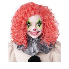 Take your clown costume to the next level with a cool pink wig that glows green in the dark! Everyone will love the cool effect your hair has. It will make your Halloween night a night to remember. Clown Hair, Clown Wig, Clown Pics, Clown Halloween Costumes, Dark Circus, Clown Halloween, Female Clown, California Costumes, Halloween Wigs