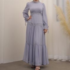 This maxi long sleeve dress is a fully lined and lightweight chiffon dress that needs no occasion. The ultimate prairie picnic, beach, and spring summer vibe. Available in 5 beautiful colors. Maxi Long Sleeve Dress, Prom Couples, Purple Coffee, Picnic Beach, Grey Maxi Dress, Business Tops, Chiffon Maxi, Chiffon Maxi Dress, Couple Outfits