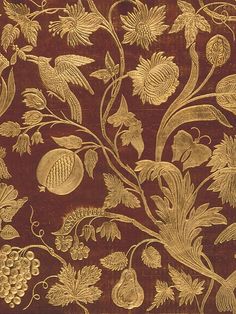 Old World Weavers Cuir Eden Red/Gold Fabric Gold Upholstery Fabric, Upholstery Fabric Samples, Gold Fabric, Historical Costume, Cleaning Upholstery, Vintage Textiles, Black Aesthetic, Fabric Samples, Leather Upholstery