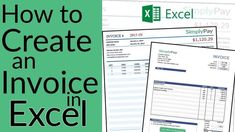 two invoices with the words how to create an invoice in excel