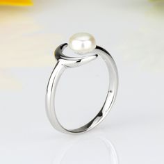 This beautiful Genuine Pearl Ring, 925 Sterling Silver Ring Crescent Moon Adjustable Open Ring, All Natural Color Akoya Cultured Pearl Golden, Grey, White Pearl OR Freshwater Cultured White Pearl Ring by DoubleAccent is meticulously crafted in gleaming and durable solid sterling silver. The natural properties and process of pearl formation define the unique beauty of each pearl. The image may show slight differences in texture, color, size, and shape. Pearl Specification; AKOYA-CULTURED PEARL; R White Pearl Ring, Tiffany Stone, Golden Pearl, Gold And Silver Rings, Texture Color, Unique Beauty, Pearl Grey, Open Ring, Pearl Ring