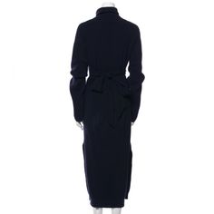 Excellent Condition (Minor Pilling Throughout; Minor Marking At Neckline), Size Xxs (Chest 41.5”, Waist 37.5" Hip 38", Length: 51.5"), Materials: 40% Merino Wool, 25% Polyamide, 25% Viscose, 10% Cashmere, Color Blue Fitted Navy Midi Dress For Daywear, Navy Fitted Winter Dress, Long Blue Dresses For Work, Cashmere Color, Merino Wool, Colorful Dresses, Cashmere, Color Blue, Long Sleeve Dress