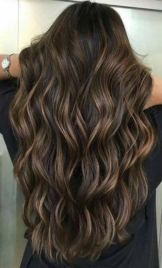 Dark Brown Hair Balayage, Light Brunette Hair, Baylage Hair, Balayage Long Hair, Dark Brunette Hair