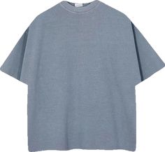 Oversized Blue T-shirt With Drop Shoulder, Blue Oversized Top With Drop Shoulder, Oversized Light Blue T-shirt For Streetwear, Blue Relaxed Fit Drop Shoulder Top, Light Blue Relaxed Fit Top For Streetwear, Oversized Blue Top For Streetwear, Blue Cotton Drop Shoulder T-shirt, Trendy Blue Drop Shoulder Tops, Oversized Blue Drop Shoulder T-shirt