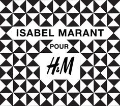 a black and white pattern with the words label marant pour 4 m on it