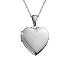 Rhodium-plated sterling silver 19mm plain face heart-shaped locket on 16-18" adjustable chain. Plain Face, Trending Engagement Rings, Engagement Rings Bridal Sets, Silver Lockets, Heart Locket, Gemstone Bracelets, Silver Heart, Gemstone Pendant, Gemstone Earrings