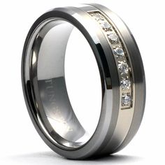 JANX Brushed Tungsten Ring Mens Wedding Band Diamond - Gaboni Jewelers Elegant Tungsten Carbide Wedding Jewelry, Elegant Tungsten Carbide Anniversary Rings, Elegant Tungsten Carbide Rings For Anniversary, Elegant Titanium Wedding Rings, Elegant Tungsten Carbide Wedding Rings, Elegant Wedding Rings In Tungsten Carbide, Elegant Titanium Rings For Anniversary, Silver Tungsten Carbide Rings For Anniversary, Anniversary Tungsten Carbide Rings