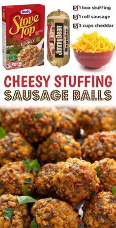 cheesy stuffed sausage balls are the perfect appetizer for any party or gathering