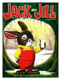 a book cover with a rabbit holding a drink in it's hand and the title jack