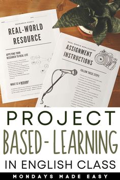 the project based learning in english class is an easy way to teach students how to read and