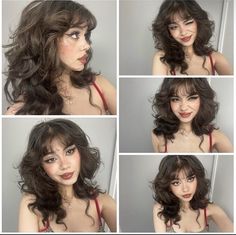 Medium Length Super Layered Hair, Formal Hairstyles With Bangs, 2a Hair, Different Hair Styles, Different Hair, Awesome Hair, Punk Hair, Wolf Cut, Peinados Fáciles Para Cabello Corto