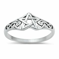 High Quality Custom .925 Sterling Silver Celtic Star Ring With Free EngravingPersonalization: Inside only up to 20 charactersProduct details:Material: .925 Sterling SilverFace Height: 7mmFinish: OxidizedSatisfaction GuaranteedComes with gift box Celtic Star, Engraved Promise Rings, Silver Infinity Ring, Forever Gifts, Infinity Ring, Finger Rings, Star Ring, Personalized Rings, Promise Rings