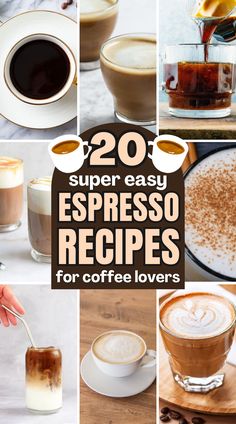 20 super easy espresso recipes for coffee lovers