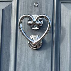 a heart shaped handle on a door