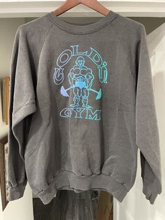 Vintage 80s Golds Gym Crewneck Pullover Sweater Medium M Workout RARE. Very nice vintage Golds Gym pullover crewneck sweatshirt. Shipped with parcel mail.kwj Vintage Sports Sweater With Crew Neck, 80s Gym, Vintage Skate, Golds Gym, Aesthetic T Shirts, Graphic Tees Vintage, Vintage Graphics, Pullover Sweater, Vintage Gold