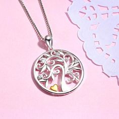 SKU#:JU065NLNecklaceInformationMetal: 925 Sterling SilverStone Color:WhiteStone Type:SapphirePendant Size: 27.51*20.94mmChain Length: 40cm+0.8mmWeight: 4.54gPlating Color: SilverTheme: Tree Of Life*Customized service of this item is available. please contact our customer service to place orders. Please notice that: the change of the stone color and plating color is available while the material of gemstones and metal cannot be accepted.*All stone weights (CT.) are approximate and listed as diamon White Gold Necklace With Large Pendant For Anniversary, Diamond White Engraved Pendant Necklace, Diamond White Engraved Necklace Gift, Engraved Sterling Silver Necklace In Diamond White, Engraved Diamond White Pendant Necklace, Engraved Diamond White Necklace For Gift, Silver Gemstone Charm Necklace For Her, Silver Charm Necklaces For Mother's Day, Engraved Cubic Zirconia Pendant Necklace