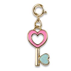 Unlock the magic of love & smiles with this special Heart Key charm! Add this charm to any CHARM IT! bracelet or necklace and customize her collection! features & materials: Enamel, Glitter, Base Metal WARNING: Choking Hazard - Small parts. Not for children under 3 years. Cute Friendship Dangling Charms, Pink Heart Charms For Mother's Day, Pink Heart Charm For Mother's Day, Cute Charms With Lobster Clasp For Gift, Pink Heart Pendant Charms As Gift, Playful Gold Charms For Gifts, Cute Removable Charms For Gifts, Valentine's Day Heart Pendant Dangling Charms, Valentine's Day Heart-shaped Dangling Charms