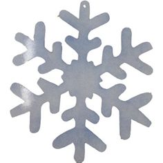 a snowflake ornament is shown on a white background and has been cut out