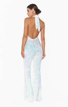 Check out Studio Halter Jumpsuit. Get $10 off + free shipping with Club Mumu. Sequin Backless Jumpsuits And Rompers For Party Season, Glamorous Strapless Jumpsuit For Spring Evening, Chic White Backless Jumpsuit, Glamorous Spring Evening Strapless Jumpsuit, Glamorous Fitted Strapless Jumpsuit For Prom, Glamorous Strapless Jumpsuit For Prom, Elegant Strapless V-neck Jumpsuit For Party, Backless Jumpsuits And Rompers For Party, Party White Sequined Jumpsuits And Rompers