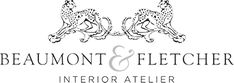 the logo for beaumount and fleeter interior atelierr, which is located in paris