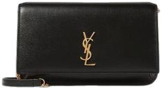 the saint laurent wallet in black leather