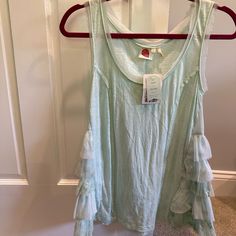 Brand New Anthropologie Tank Top In Xs Petite Size. Vintage Ootd, Petite Size, Dream Closet, Anthropologie, Color Blue, Ootd, Tank Top, Womens Tops, Tank Tops