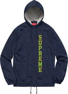 Item: SUPREME Vertical Logo Hooded Coaches Jacket S/S 17 Condition: New With Tags Color: Navy Style Code: N/A Size: Medium 100 Percent Authentic or Double your Money Back  One of the Most popular Supreme Items of All time Purchased from Supreme New York Paypal confirmed address are the payments Please Bid with confidence 100% positive feedback Any questions feel free to ask Happy Bidding Supreme New York, Double Your Money, Vertical Logo, Coaches Jacket, Mens Outdoor Jackets, Navy Style, Navy Fashion, Coach Jacket, 100 Percent