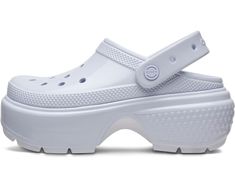 Crocs Stomp Clog | Zappos.com Comfortable Synthetic Platform Clogs, Outdoor Synthetic Platform Clogs, Outdoor Slip-on Platform Clogs, Sporty Platform Clogs With Synthetic Material, Sporty Platform Clogs In Synthetic Material, White Synthetic Functional Clogs, White Synthetic Clogs, Modern White Platform Clogs, Ventilation System