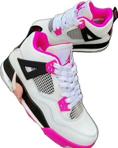 Social Norms, Pink Jordans, Pretty Sneakers, Cute Nike, Jordan Retro 4, Nike Shoes Girls, Pretty Shoes Sneakers, Shoes Cute, Retro 4