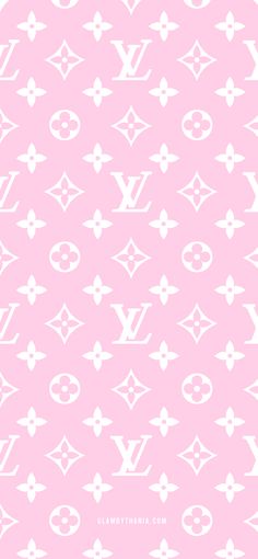 louis vuitton wallpaper in pink and white